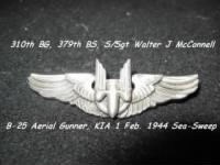 S/Sgt Walter J McConnell, KIA on Sea-Sweep on 1 Feb. 1944