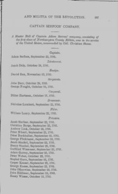 Volume XIV > Muster Rolls and Papers Relating to the Associators and Militia of the County of Northampton.