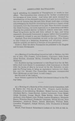 Volume XIV > Muster Rolls and Papers Relating to the Associators and Militia of the County of Northampton.