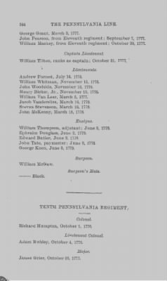 Volume XV > Arrangement of the Pennsylvania Line 1777-1778-1780.