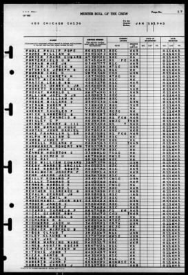 Chicago (CA-136) > 1945