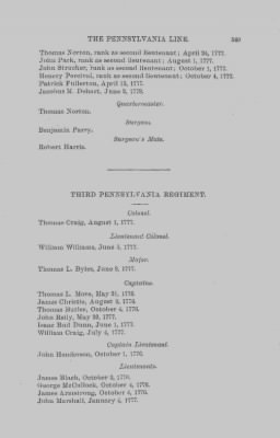 Volume XV > Arrangement of the Pennsylvania Line 1777-1778-1780.