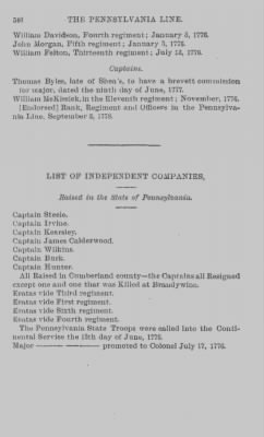 Volume XV > Arrangement of the Pennsylvania Line 1777-1778-1780.