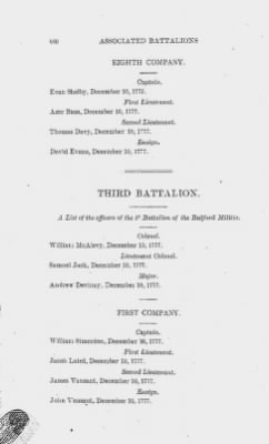 Volume XIV > Muster Rolls and Papers Relating to the Associators and Militia of the County of Bedford.