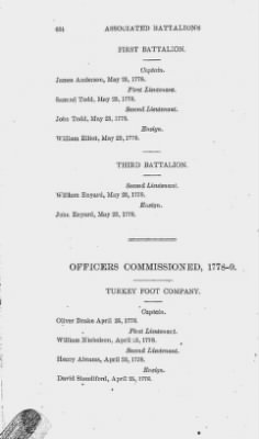Volume XIV > Muster Rolls and Papers Relating to the Associators and Militia of the County of Bedford.