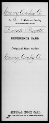 Cary, Archey A (Private) > Page 1