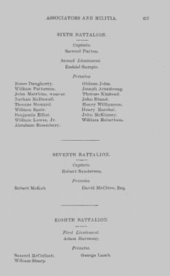 Volume XV > Miscellaneous Rolls of Associators, Militia and Flying Camp, 1776-1783.