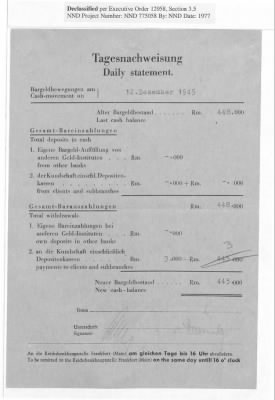 Balance Sheets of Land Control Banks, n.d.; 1944-1946