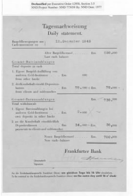 Balance Sheets of Land Control Banks, n.d.; 1944-1946