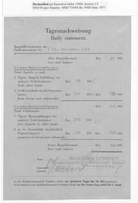 Balance Sheets of Land Control Banks, n.d.; 1944-1946