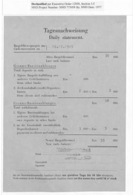 Balance Sheets of Land Control Banks, n.d.; 1944-1946