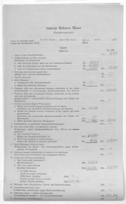 American Zone: Interim Balance Sheets for Banks, March 1947
