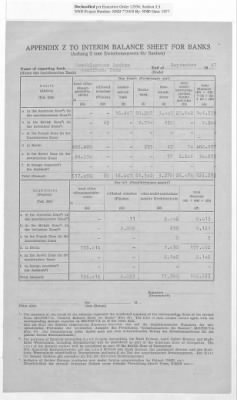 Thumbnail for American Zone: Interim Balance Sheets for Banks, September 1947