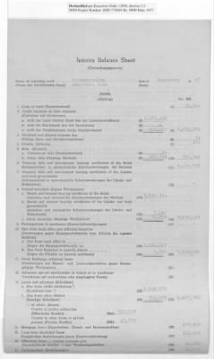 Thumbnail for American Zone: Interim Balance Sheets for Banks, September 1947