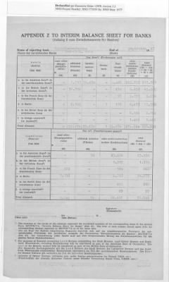 Thumbnail for American Zone: Interim Balance Sheets for Banks, September 1947