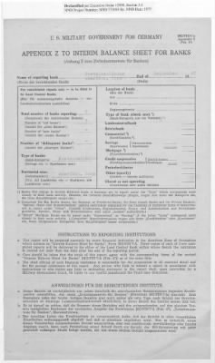 Thumbnail for American Zone: Interim Balance Sheets for Banks, September 1947