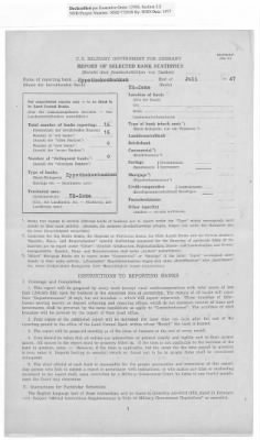 American Zone: Report of Selected Bank Statistics, June 1947