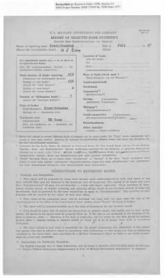 American Zone: Report of Selected Bank Statistics, June 1947