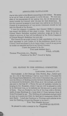 Thumbnail for Volume XIII > Muster Rolls and Papers Relating to the Associators and Militia of the County of Lancaster