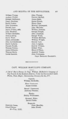 Thumbnail for Volume XIII > Muster Rolls and Papers Relating to the Associators and Militia of the City and County of Philadelphia.