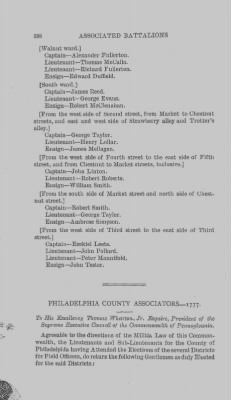 Thumbnail for Volume XIII > Muster Rolls and Papers Relating to the Associators and Militia of the City and County of Philadelphia.