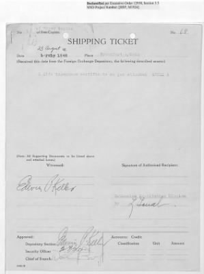 Records Relating to Tabulation and Classification of Deposits > Shipping Tickets 65-69