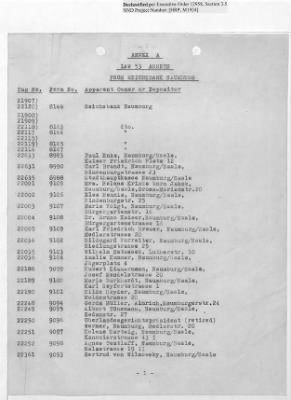 Thumbnail for Records Relating to Tabulation and Classification of Deposits > Shipping Ticket 74: Law 53 Assets-Annex A