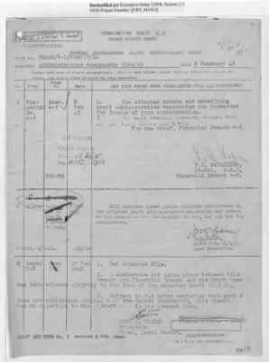 Thumbnail for Records of the Currency Section Received From Supreme Headquarters, Allied Expeditionary Forces (SHAEF) > 17/12 Funds Captured Or Confiscated Enemy Funds: Correspondence and Reports [N.D.; August 1944; November 1944-March 1945]