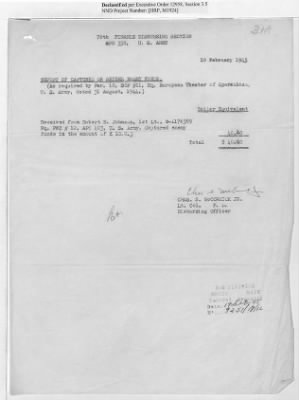 Thumbnail for Records of the Currency Section Received From Supreme Headquarters, Allied Expeditionary Forces (SHAEF) > 17/12 Funds Captured Or Confiscated Enemy Funds: Correspondence and Reports [N.D.; August 1944; November 1944-March 1945]