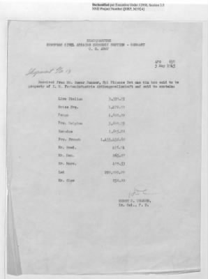 Records Relating to the Currency Section > Shipment No.13
