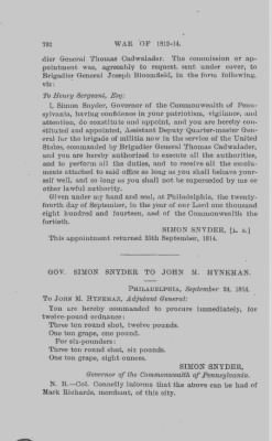 Volume XII > Papers and Documents Relating to the War of 1812-1814.