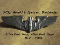 310th BG, 429th BS, S/Sgt Ronald L Spencer, Bombardier in the MTO, B-25 Mitchells