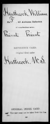 Heathcock, William (Private) > Page 1