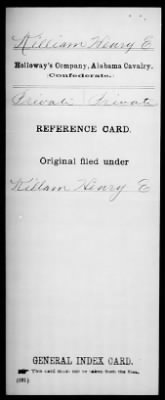 Killiam, Henry E (Private) > Page 1