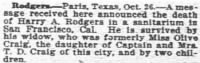 Harry A Rodgers Sr 1914 Death Notice.JPG