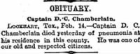 Thumbnail for D C Chamberlain 1892 Death Notice.JPG