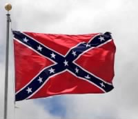 Flying Confederate Flag Photo