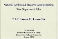 Lt Lassetter was Co-Pilot on a B-24 Training Mission, Lost on 17 April, 1944