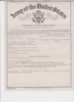 Army of the United States Separation Qualification Record