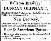 Duncan Oliphant 1810 Ballston Brewery Ad.JPG