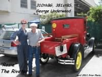 George Underwood with "Rosie, the Riviter" Van Nuys, Calif.