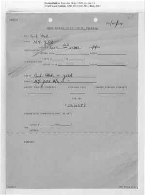 Thumbnail for Washington Office, Special Funds, Intelligence (WASH-SPF-FIN) > WASH-SPF-FIN-96: Gold File (October 2, 1944–November 30, 1944)