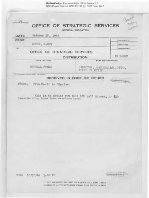 Thumbnail for Washington Office, Special Funds, Intelligence (WASH-SPF-FIN) > WASH-SPF-FIN-96: Gold File (October 2, 1944–November 30, 1944)