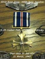 Thumbnail for 321stBG,448thBS, Lt Charlie McKinney was awarded a Distinguished Flying Cross for Heroism