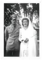 1942 Lt Robert F Killian and his bride Lora.