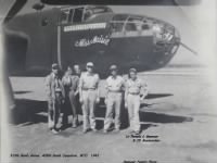Ronald with his Combat Crew and the B-25 MISS MIASIE WWII Combat over Italy