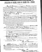 George C. Hamman - Appication of Soldier, Sailor or Marine for a Pension