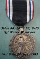 310thBG,380thBS, Sgt Wesley Marquis, Shot-Down/POW 22 Sept. 1943 /Stalag 17