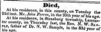 Thumbnail for Nathaniel Sample Rev Jul 1834 Death Notice2.JPG