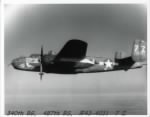 The B-25 SHIRLEY ANN of the 340th BG, 487th BS, Lt Robert. Meek, KIA